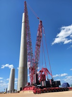 CC 38.650 onshore wind crane added to Mammoet’s Brazilian fleet CC 38.650 onshore wind crane added to Mammoets Brazilian fleet