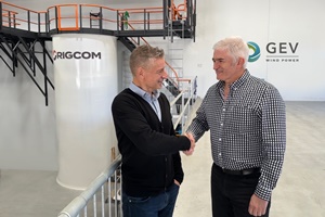 L R David Fletcher CEO GEV Group and Michael Biddle CEO Rigcom