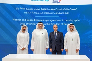 Masdar and Bapco Energies to develop wind projects in the Kingdom of Bahrain Masdar and Bapco Energies to develop up to 2GW of wind projects in the Kingdom of Bahrain 2