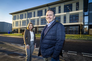 OEG office manager Toto Sanderson and CEO John Heiton