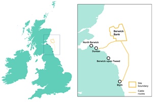 Berwick Bank Site Boundary and Grid Routes