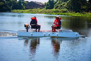 Indias Akvotransiro trials vessel made from discarded wind turbine blades
