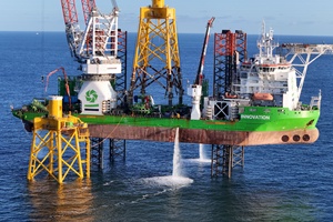 Ocean Winds installs first foundation at Dieppe Le Tréport offshore wind farm