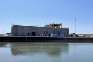 Operations base for Thor offshore wind farm approaches completion in Denmark (Credit: RWE / ATRA arkitekter)