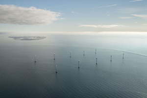 The Tuno Knob offshore wind farm installed in 1995 is the worlds oldest commercial offshore wind farm and remains in operation today courtesy Vestas Wind Systems