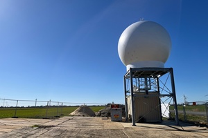 The Dual Doppler Wind Radar measures the wind speed near Krummendeich in the district of Stade courtesy Fraunhofer IWES Jan Diettrich