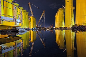 Transition pieces sitting in CTCI MACs Ta Lin Shop Taiwan